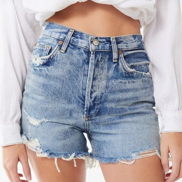 AGOLDE Dee Super High Rise Short in Ricochet - Picture 5 of 13